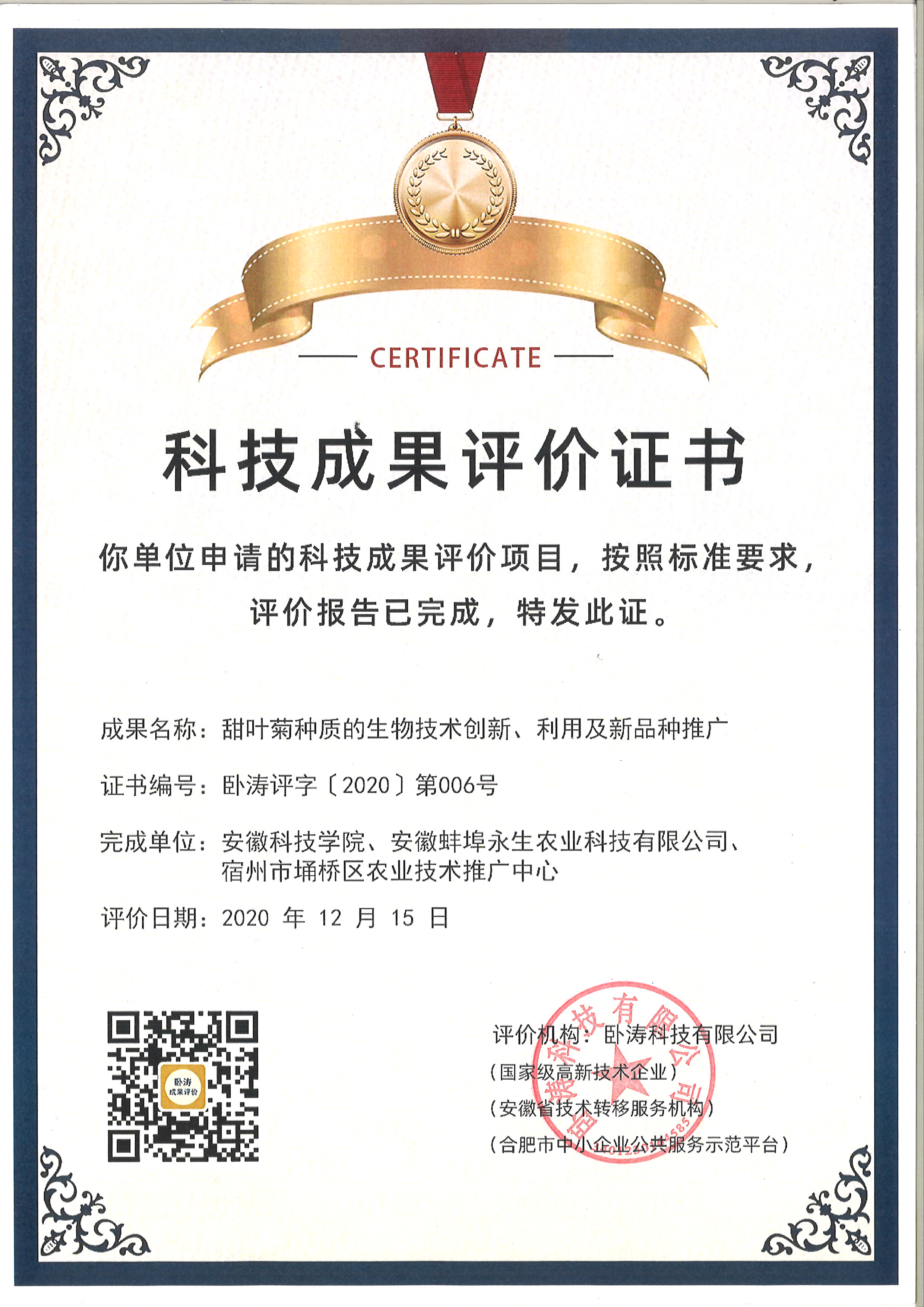 成果评价 成果评价